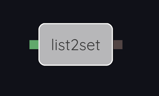 SpecialNodes list2set