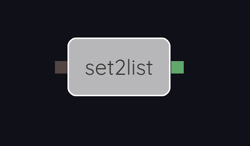 SpecialNodes set2list